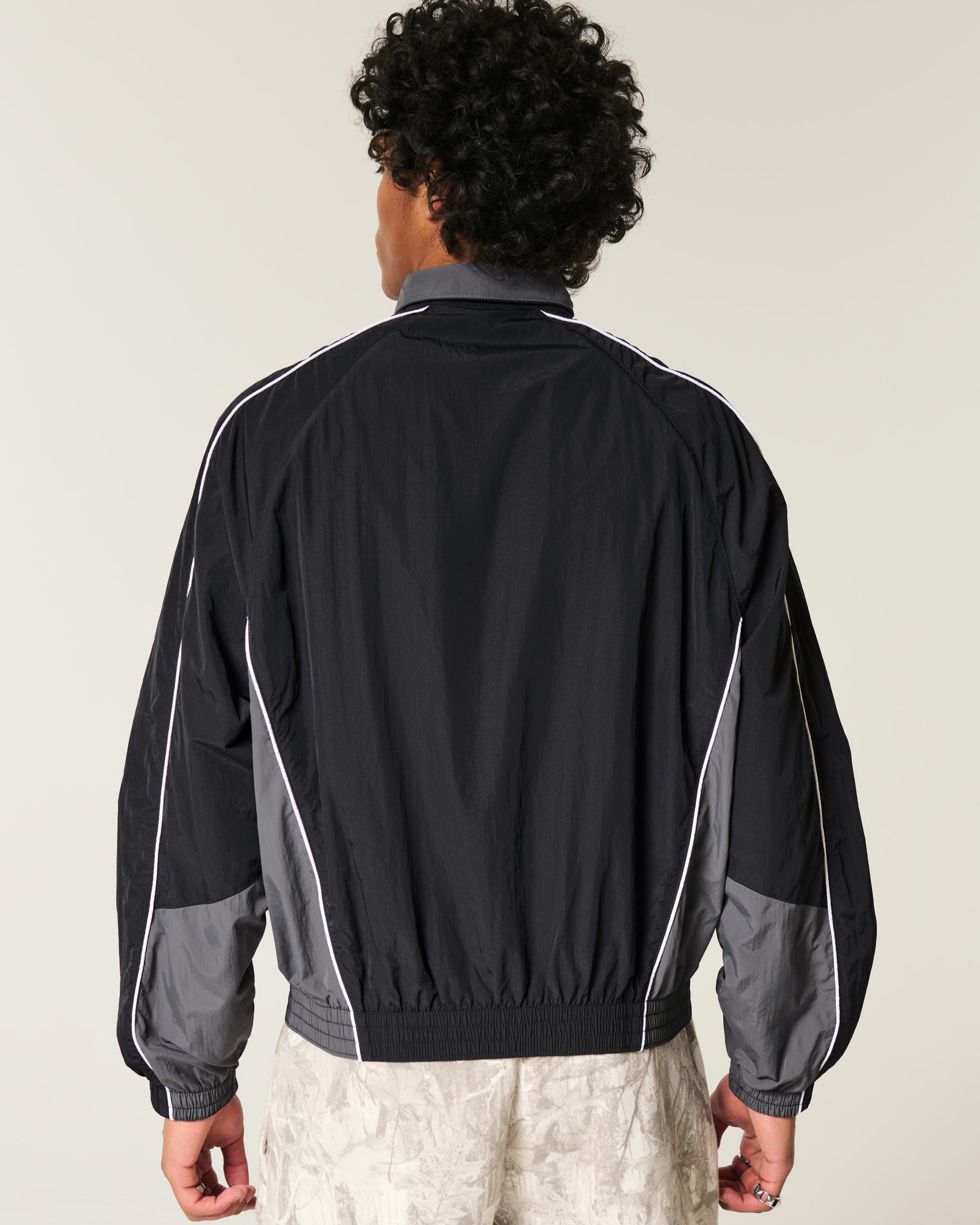 Zip-Up Windbreaker Jacket Product Image