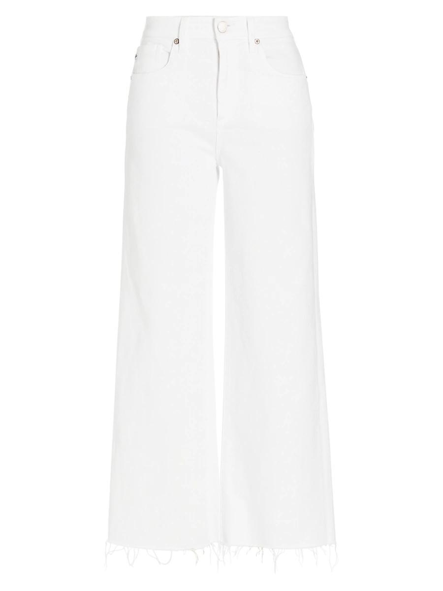 Saige High Rise Wide-Leg Crop Jeans Product Image