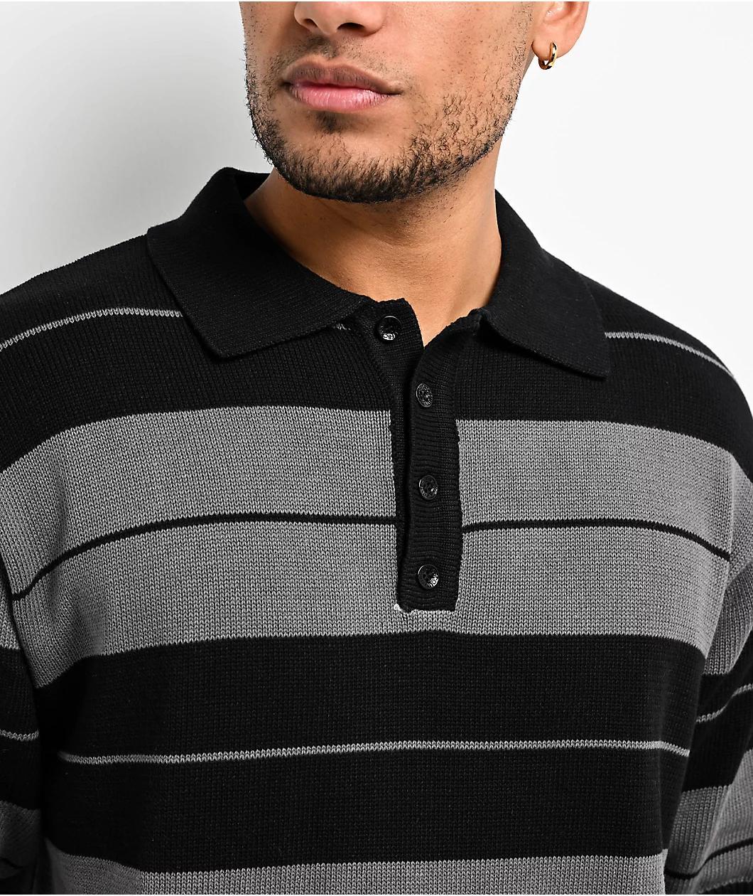 FB County Trilogy Charlie Brown Black & Grey Polo Shirt Product Image