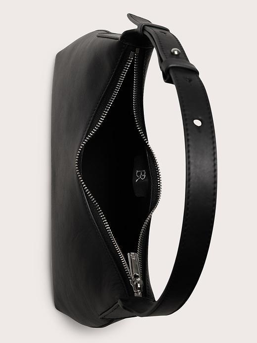 Leather Crescent Shoulder Bag Product Image