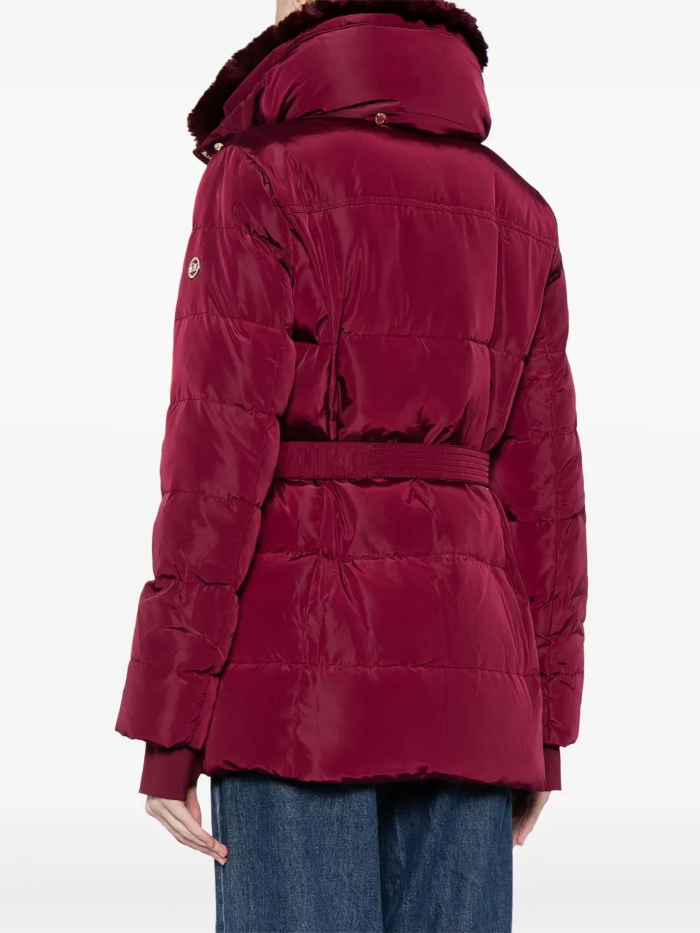 belted puffer coat Product Image