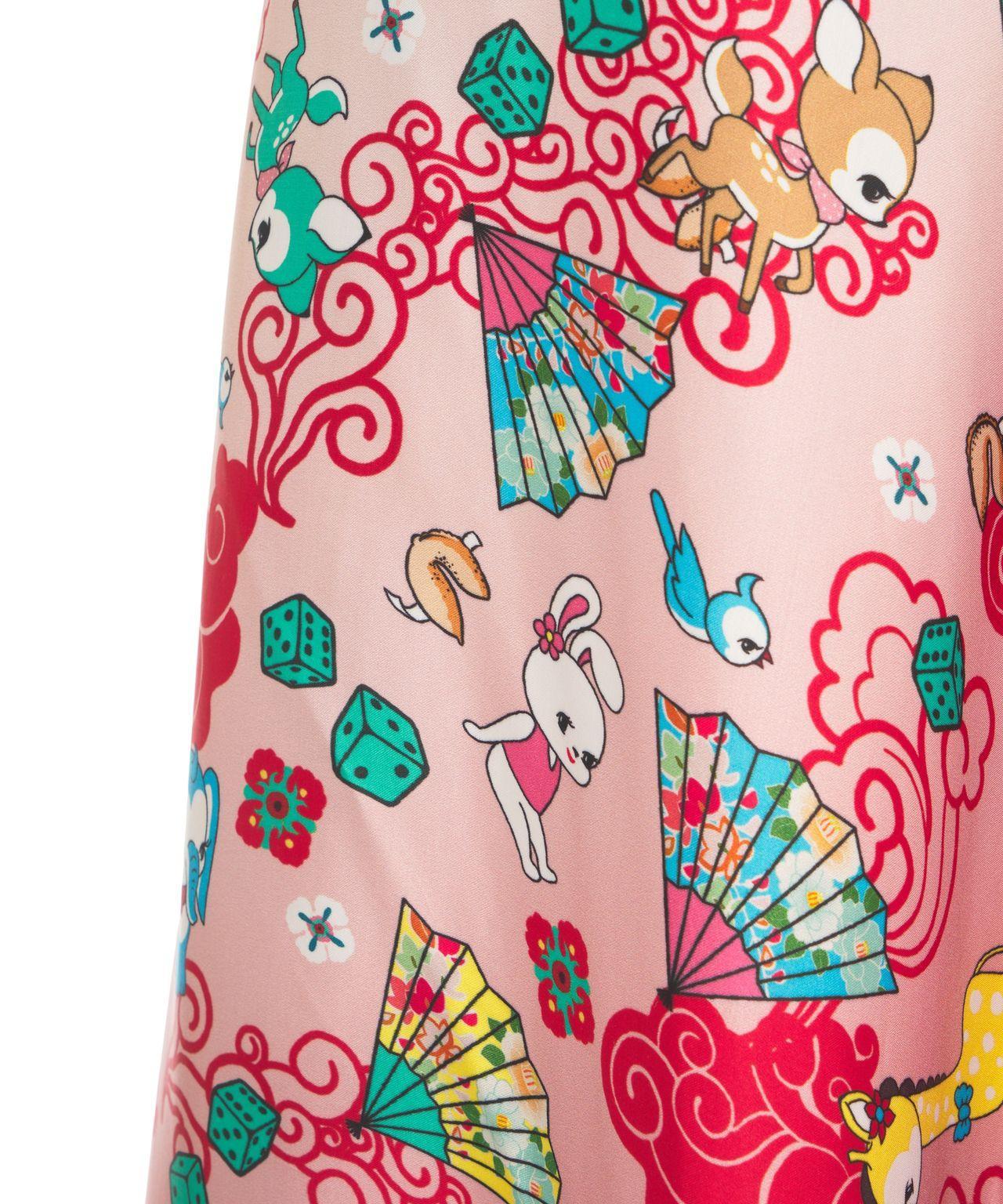 One-shoulder dress with print Product Image