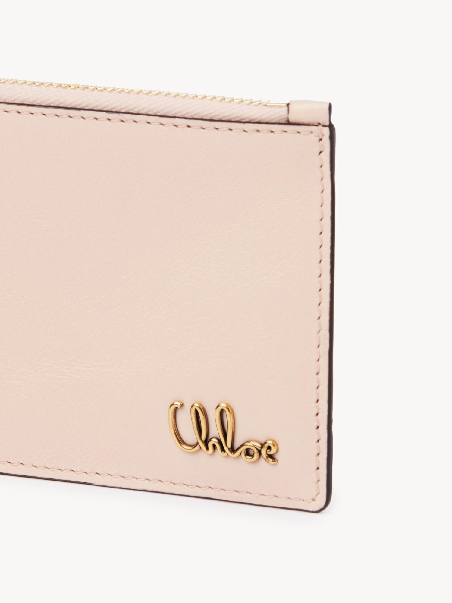 Small Chloé Iconic purse with card slots in shiny leather Product Image