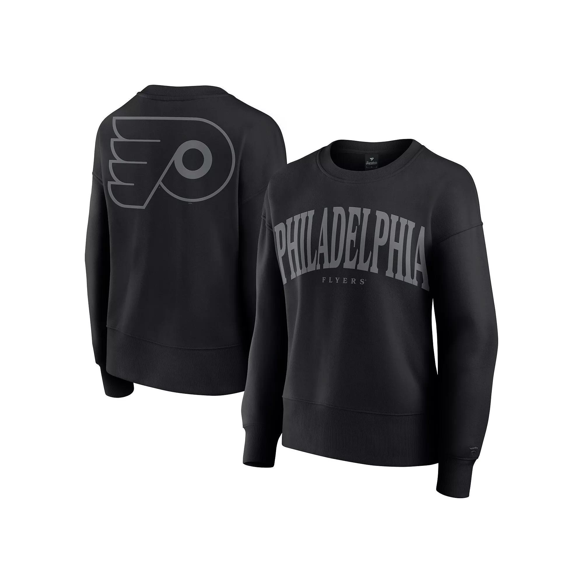 Women's Fanatics  Black Philadelphia Flyers Elements Flow Pullover Sweatshirt, Size: XL, Fly Black Product Image