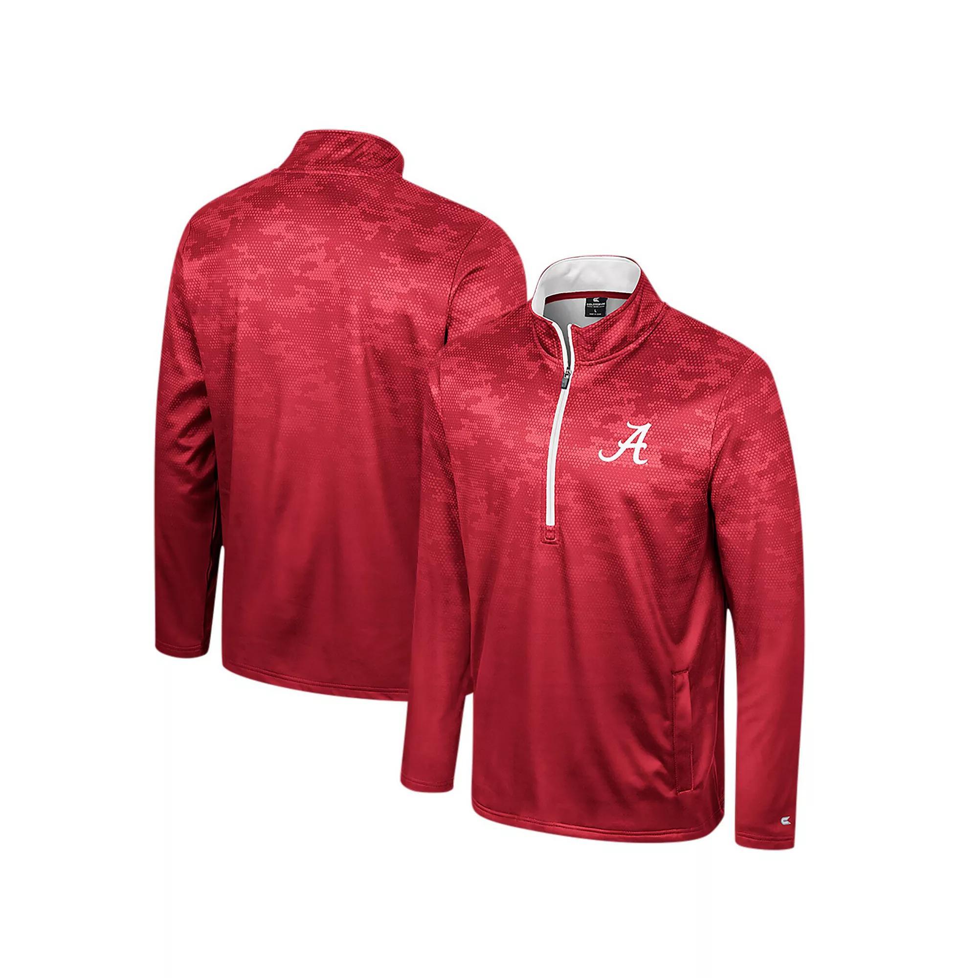 Men's Colosseum Crimson Washington State Cougars The Machine Half-Zip Jacket,  Product Image