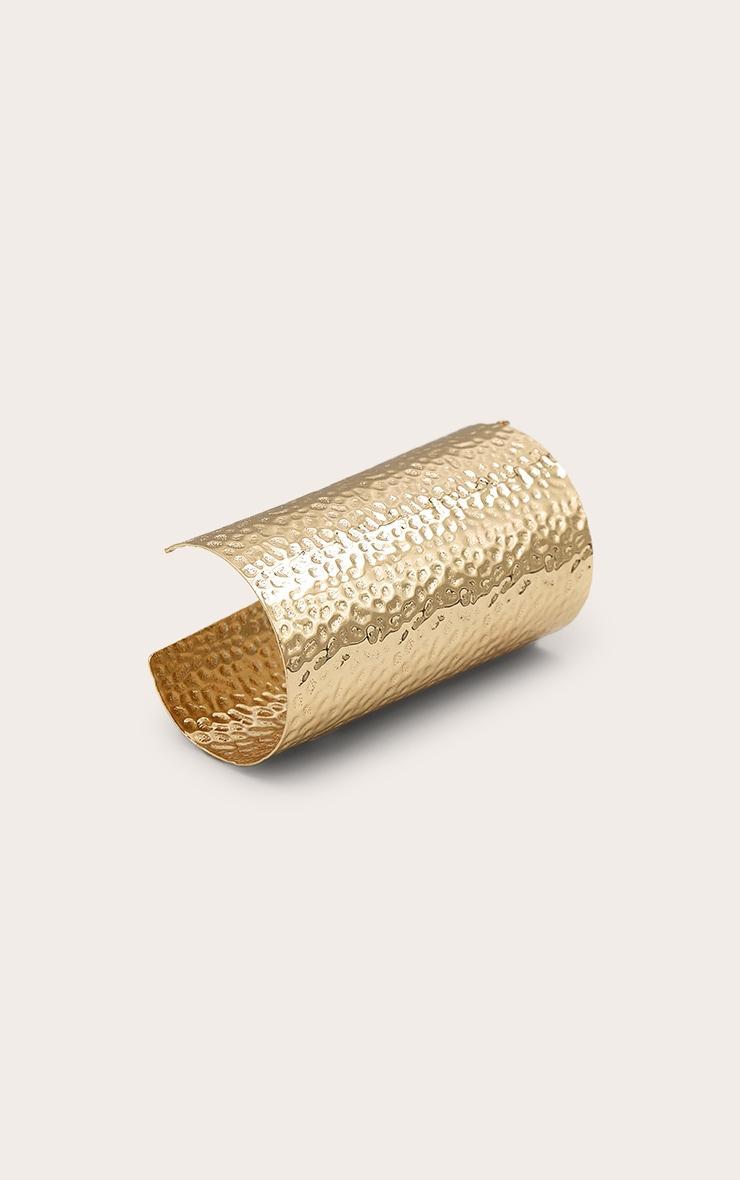 Gold Texture Cuff Bracelet Product Image