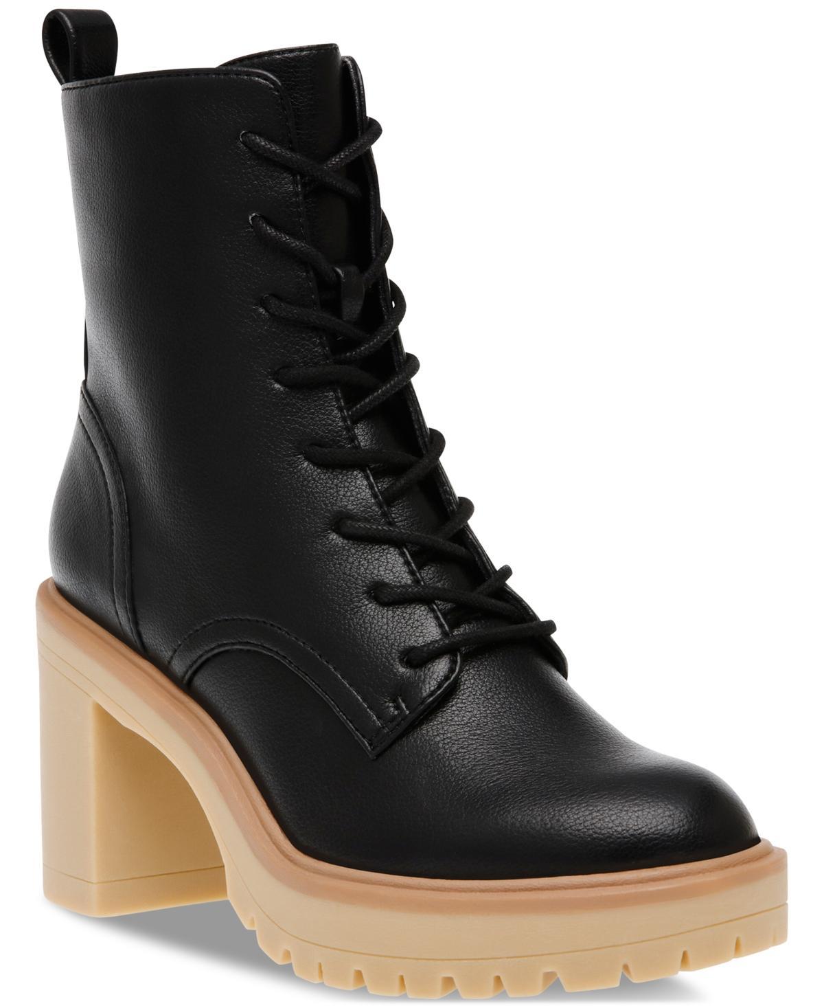 Dv Dolce Vita Womens Jaycob Lace-Up Platform Lug Booties Product Image