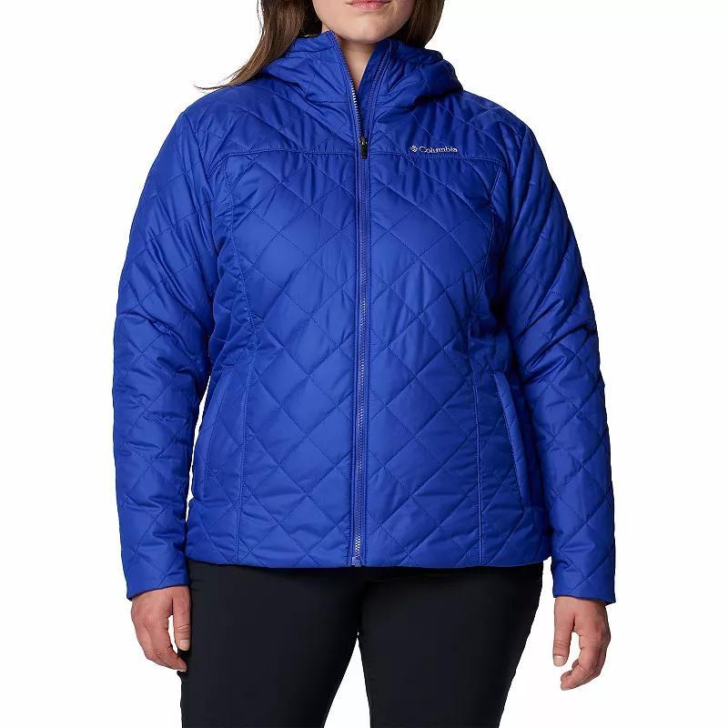 Plus Size Columbia Copper Crest II Hooded Jacket, Womens Collegiate Blue Product Image