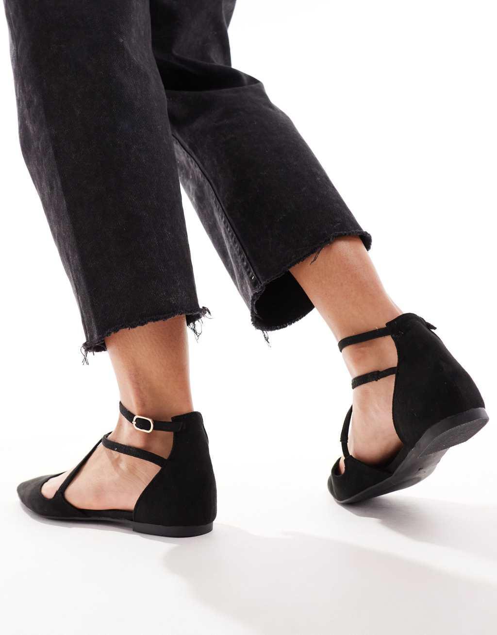 ASOS DESIGN Larna pointed ballet flats Product Image