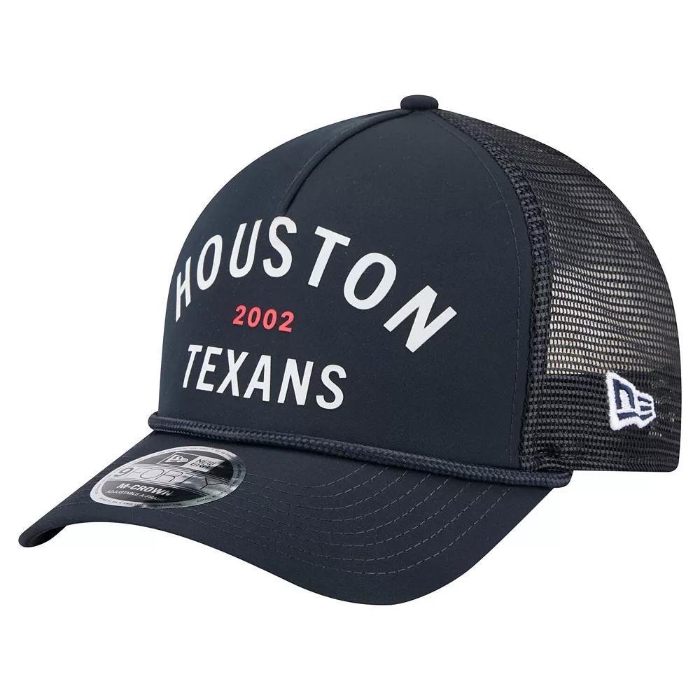 Men's New Era  Navy Houston Texans Active Minimalist M-Crown A-Frame 9FORTY Adjustable Hat, Blue Product Image