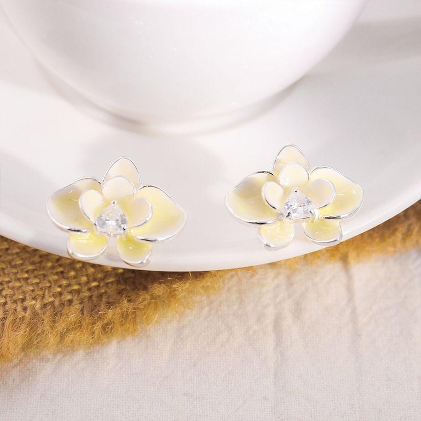 Flower Rhinestone Ear Stud Product Image