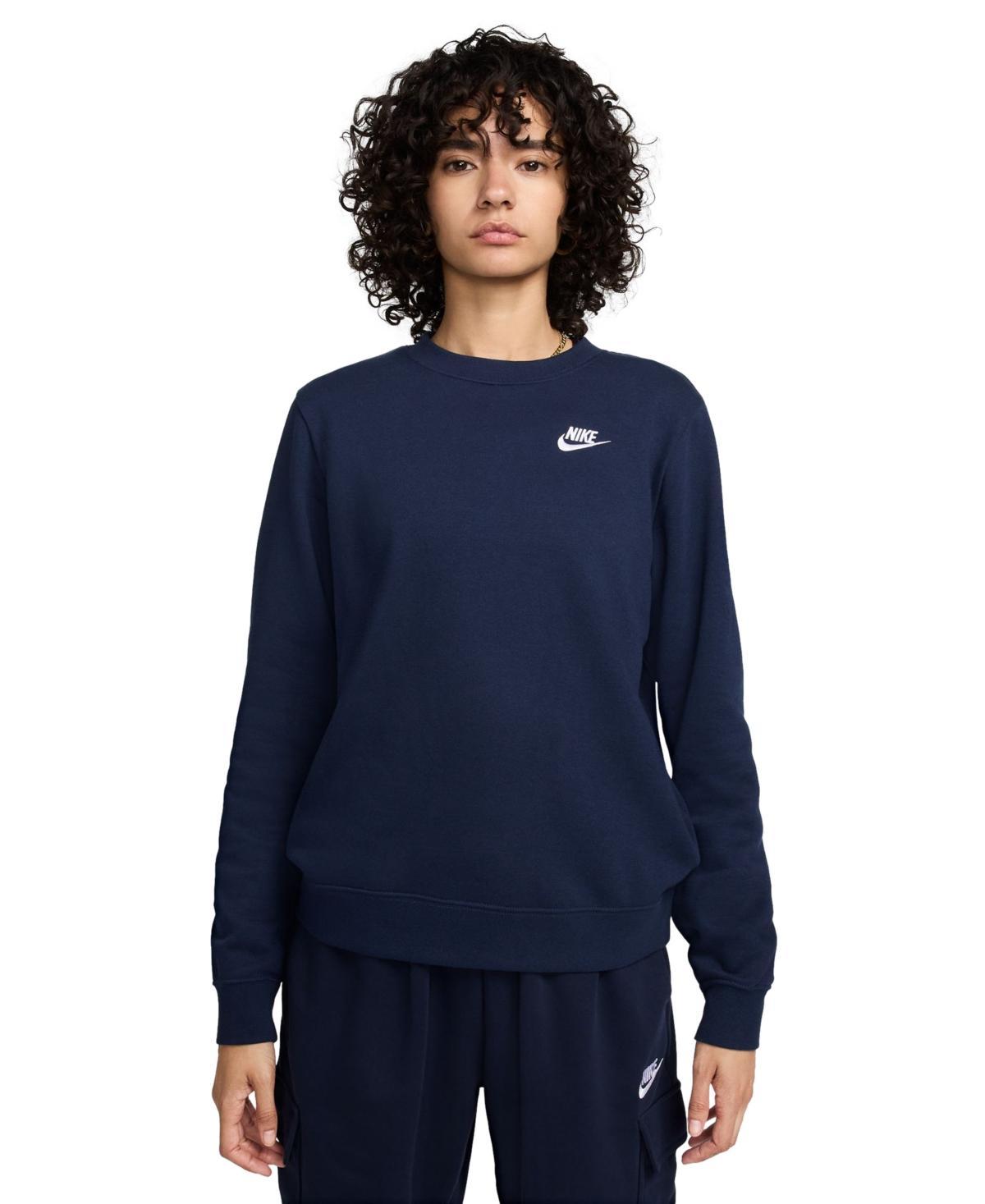 Women's Nike Sportswear Club Fleece Crew-Neck Sweatshirt Product Image