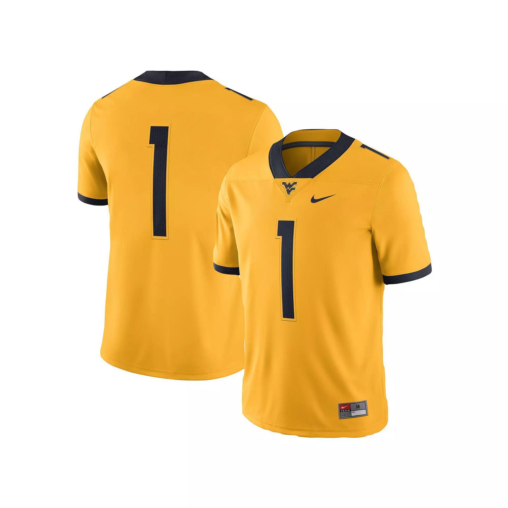 Men's Nike Gold West Virginia Mountaineers Alternate Game Jersey,  Product Image