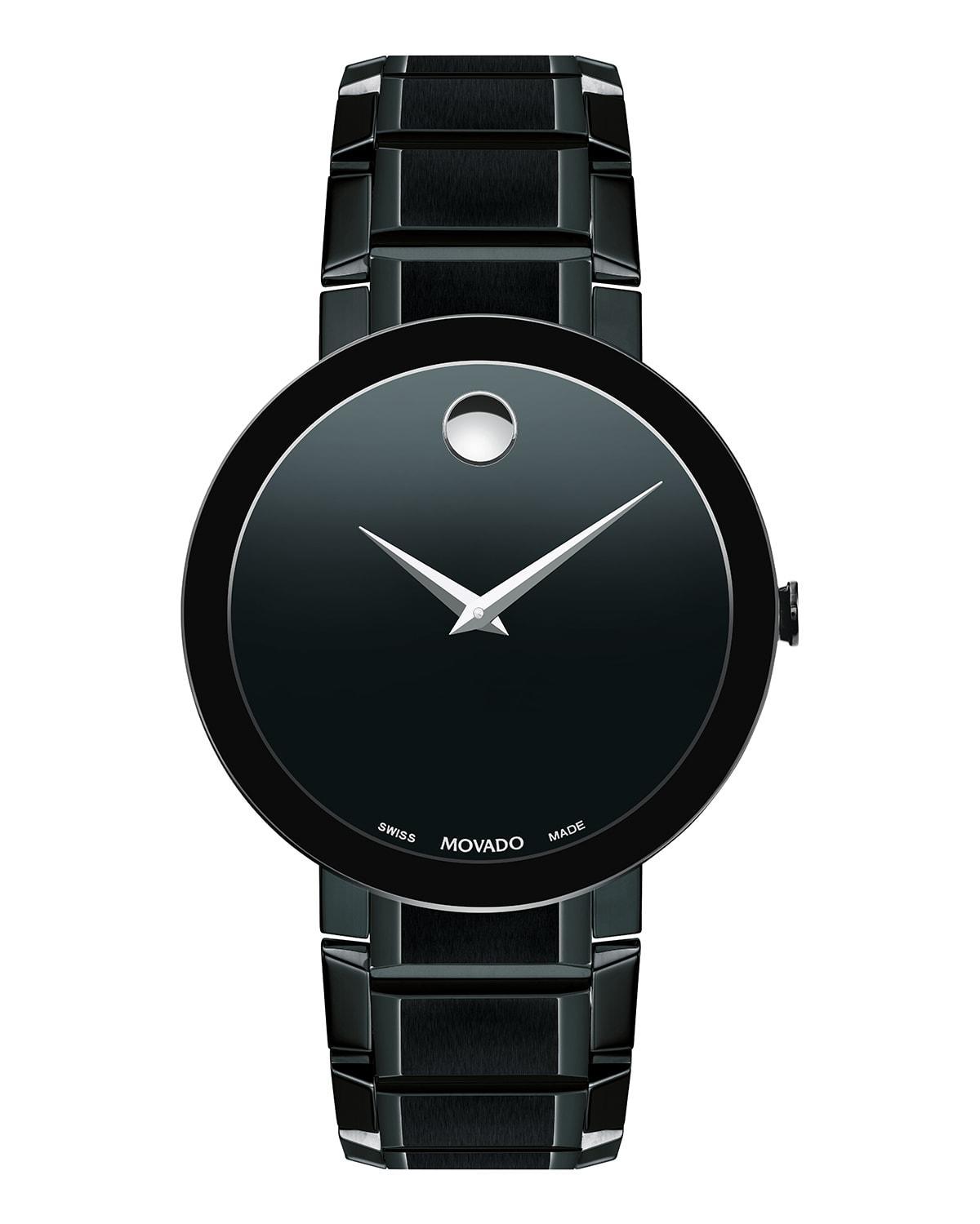 Men's Movado Sapphireâ¢ Blue PVD Watch with Blue Dial (Model: 0607556) Product Image