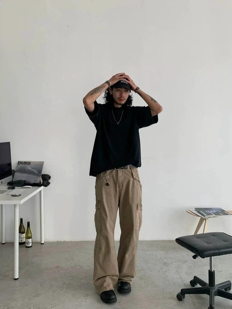 RT No. 18769 CARGO STRAIGHT PANTS Product Image