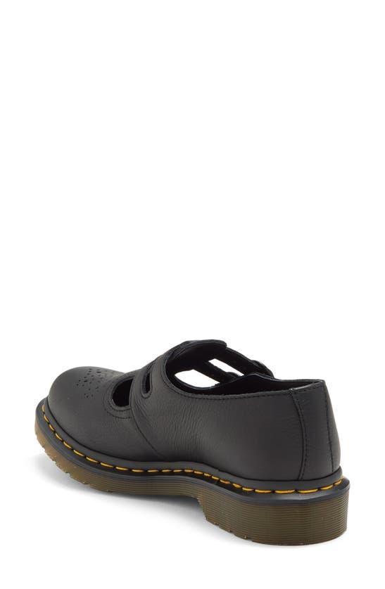 DR. MARTENS' 8065 Virginia Leather Mary Jane Shoes In Black Virginia Product Image