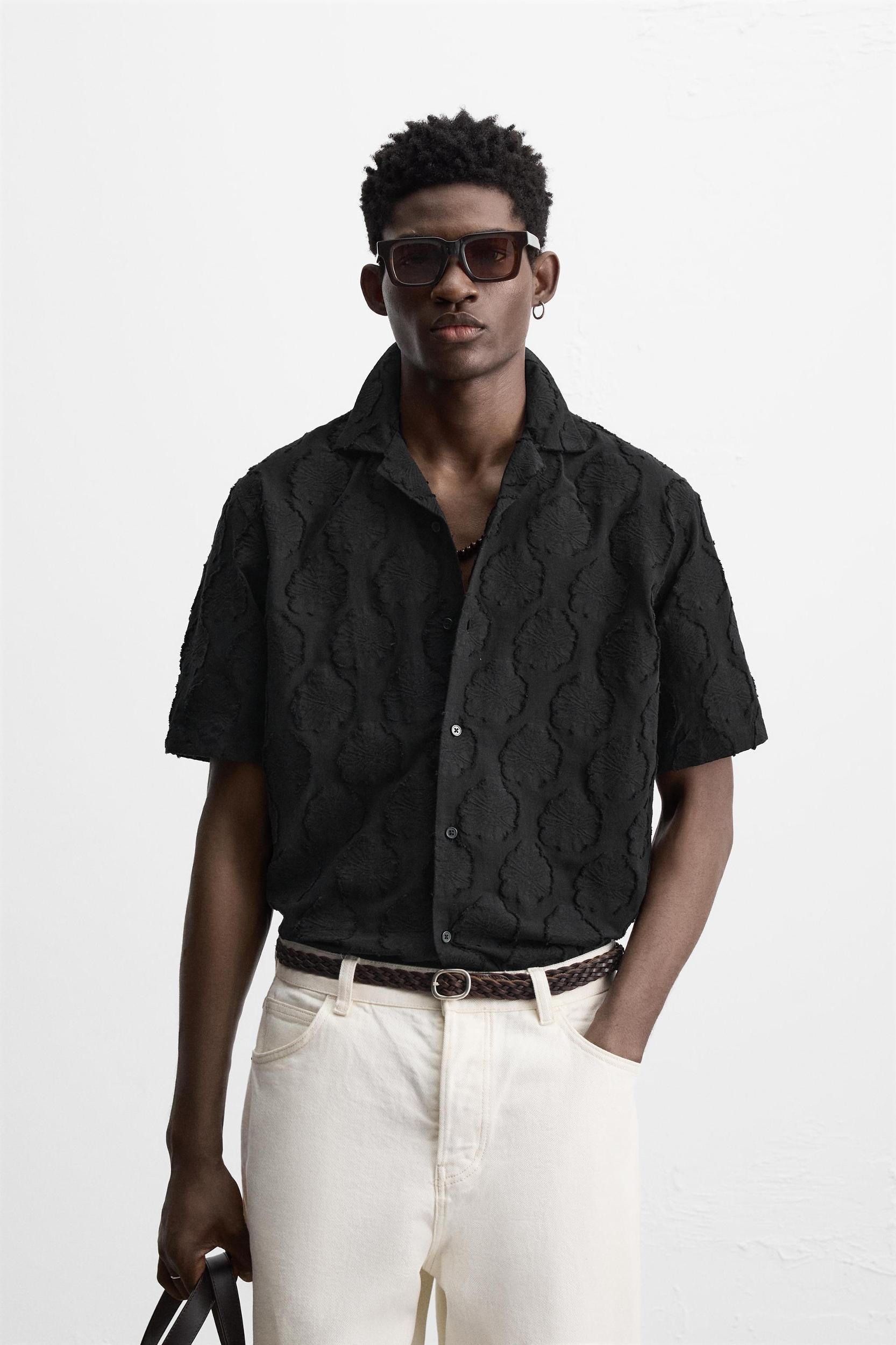 TEXTURED JACQUARD SHIRT Product Image