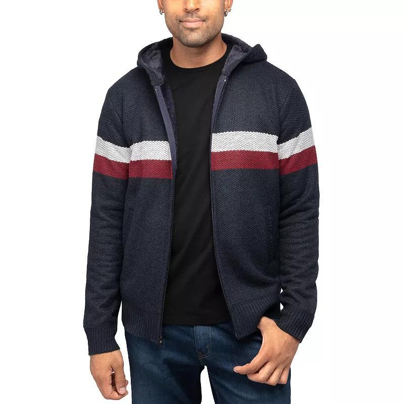 Men's Xray Full-Zip Hooded Sweater, Size: XL, Blue Product Image
