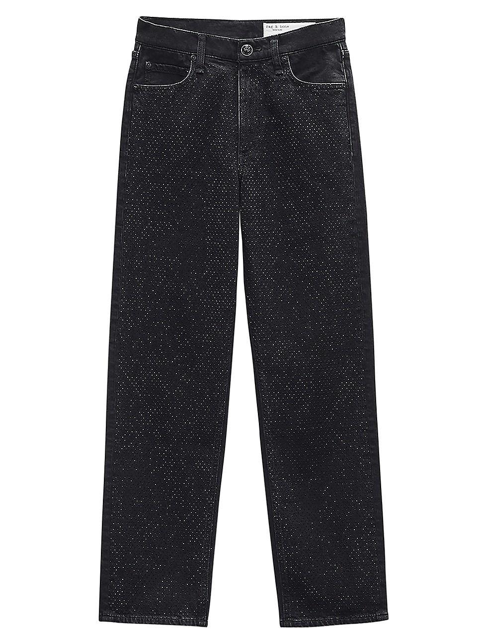 Womens Harlow Jewel Mid-Rise Ankle Jeans Product Image