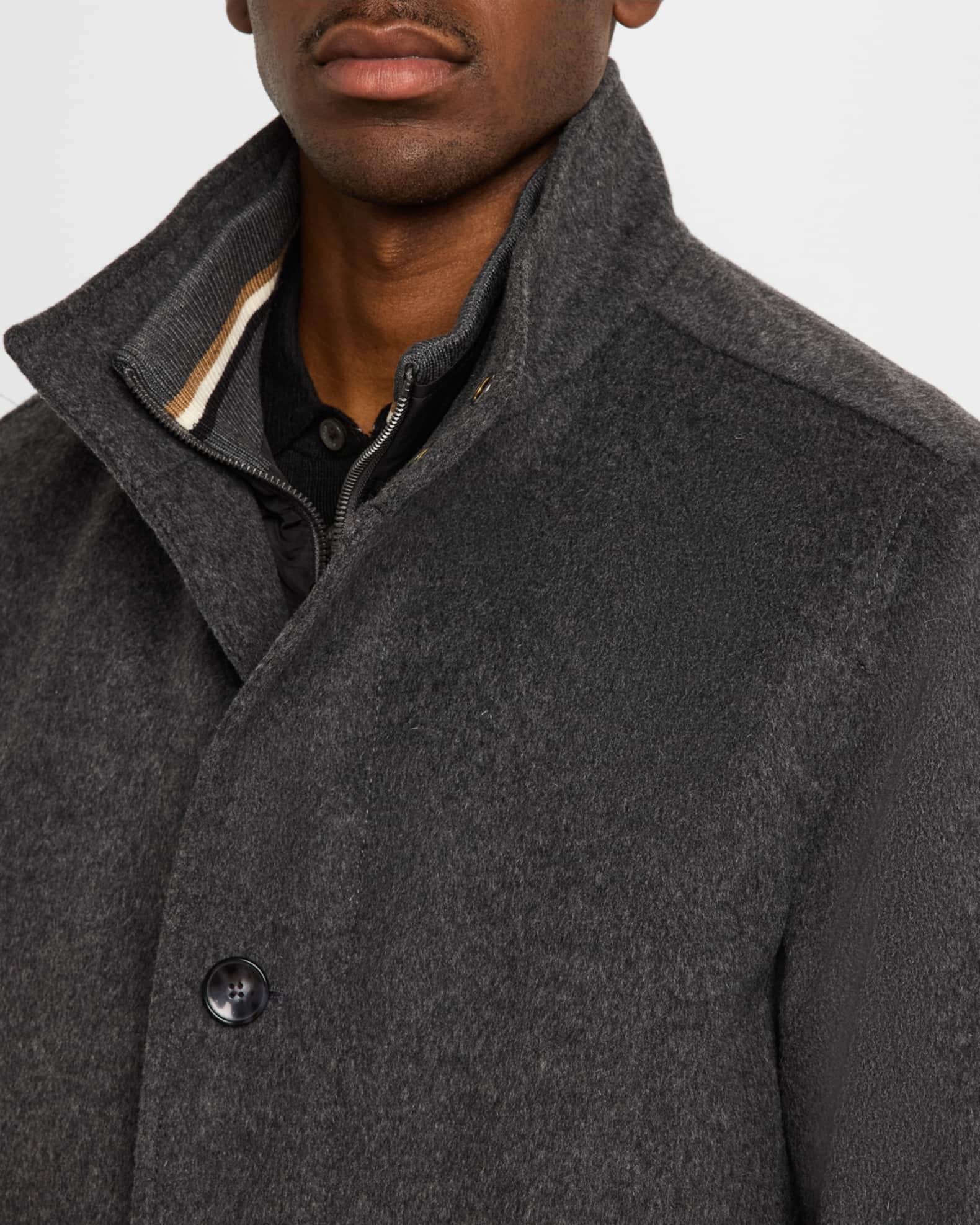 Men's Coxtan Wool-Cashmere Coat with Removable Bib Product Image