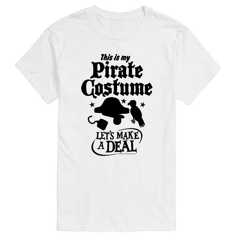 Men's Let's Make A Deal Pirate Tee, Size: Small, White Product Image