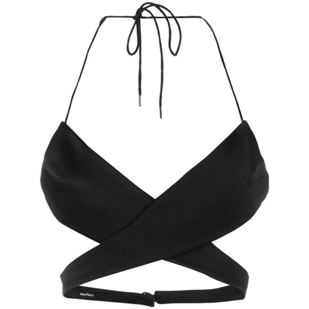 ALEX PERRY Hudson Halterneck Bra Top In Black Product Image