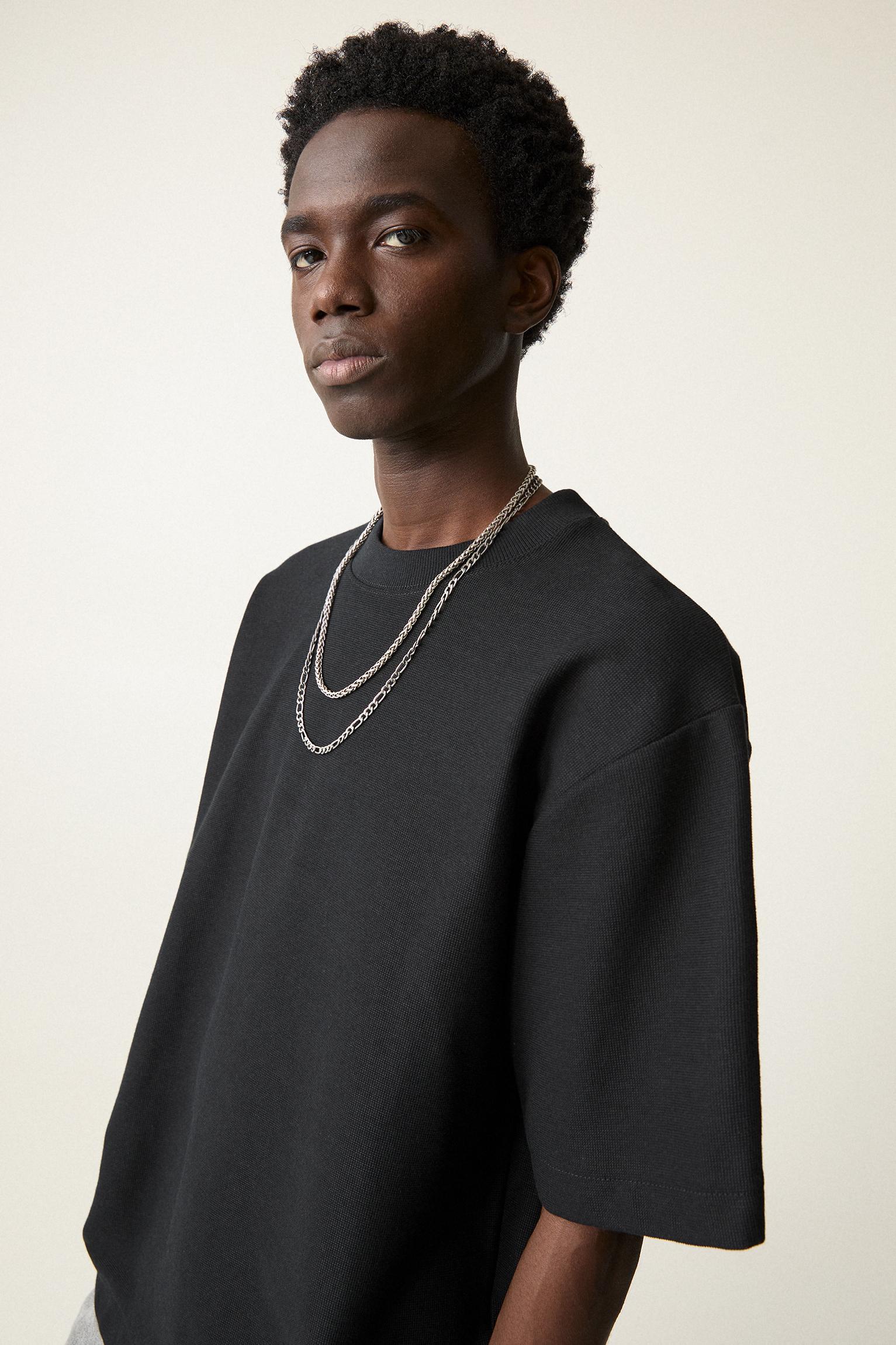 Textured short sleeve sweatshirt Product Image