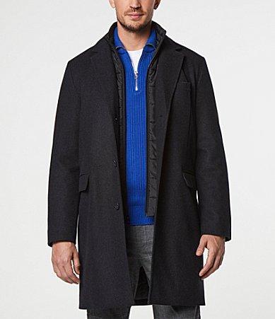 Andrew Marc Sheffield Slim Fit Single Breasted Overcoat Product Image