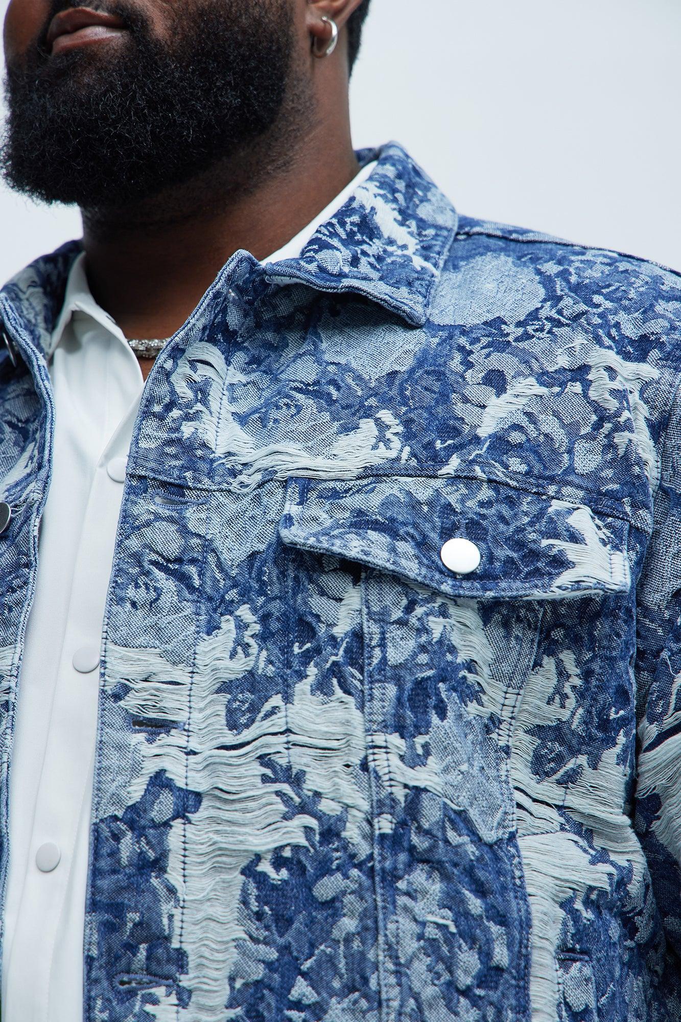 Inspired Denim Trucker Jacket- Dark Wash Product Image