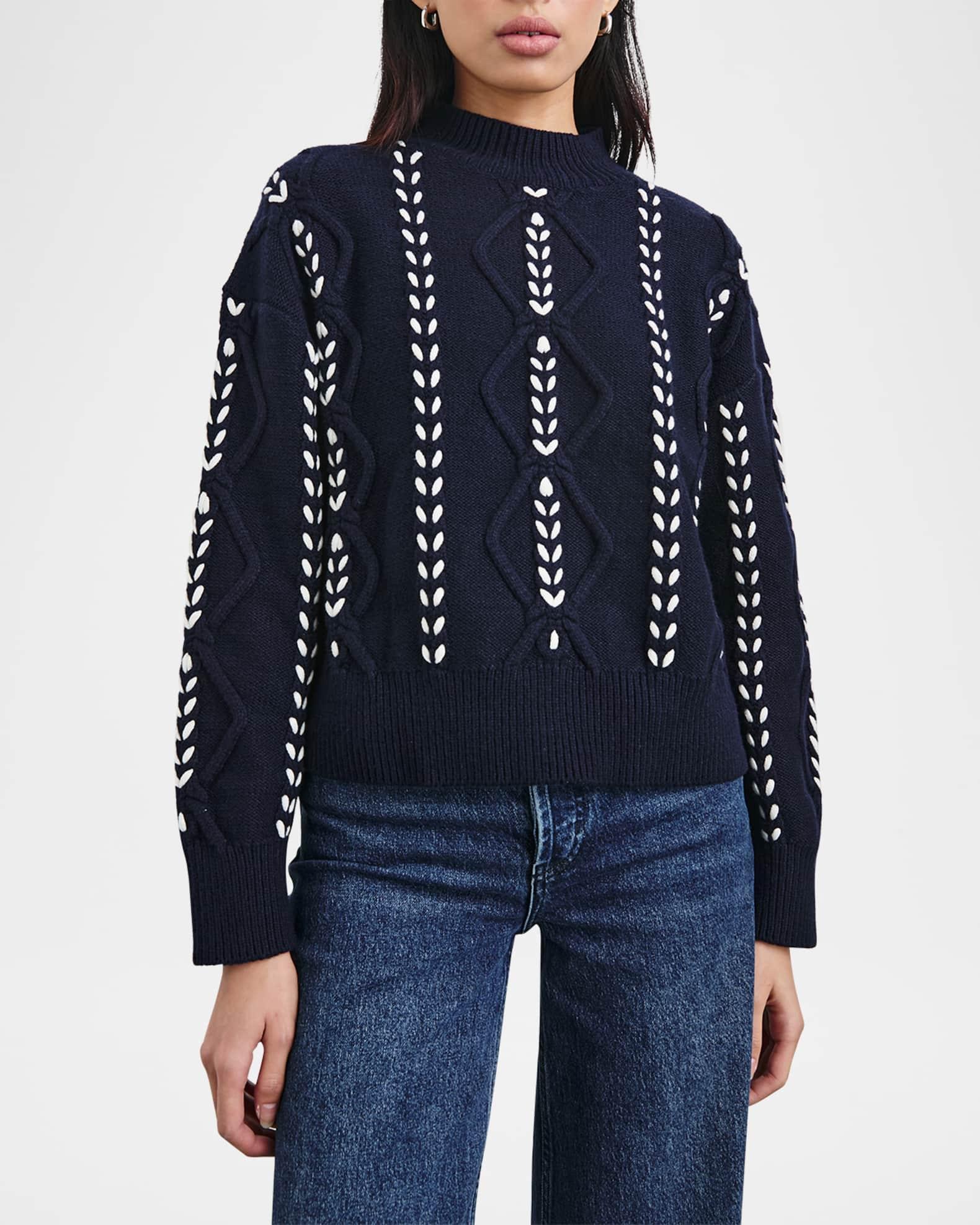 Tori Ribbed Wool-Blend Sweater Product Image