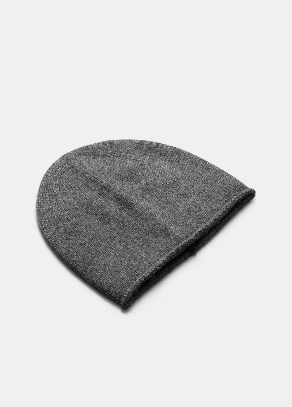 Plush Cashmere Rolled-Edge Beanie Product Image