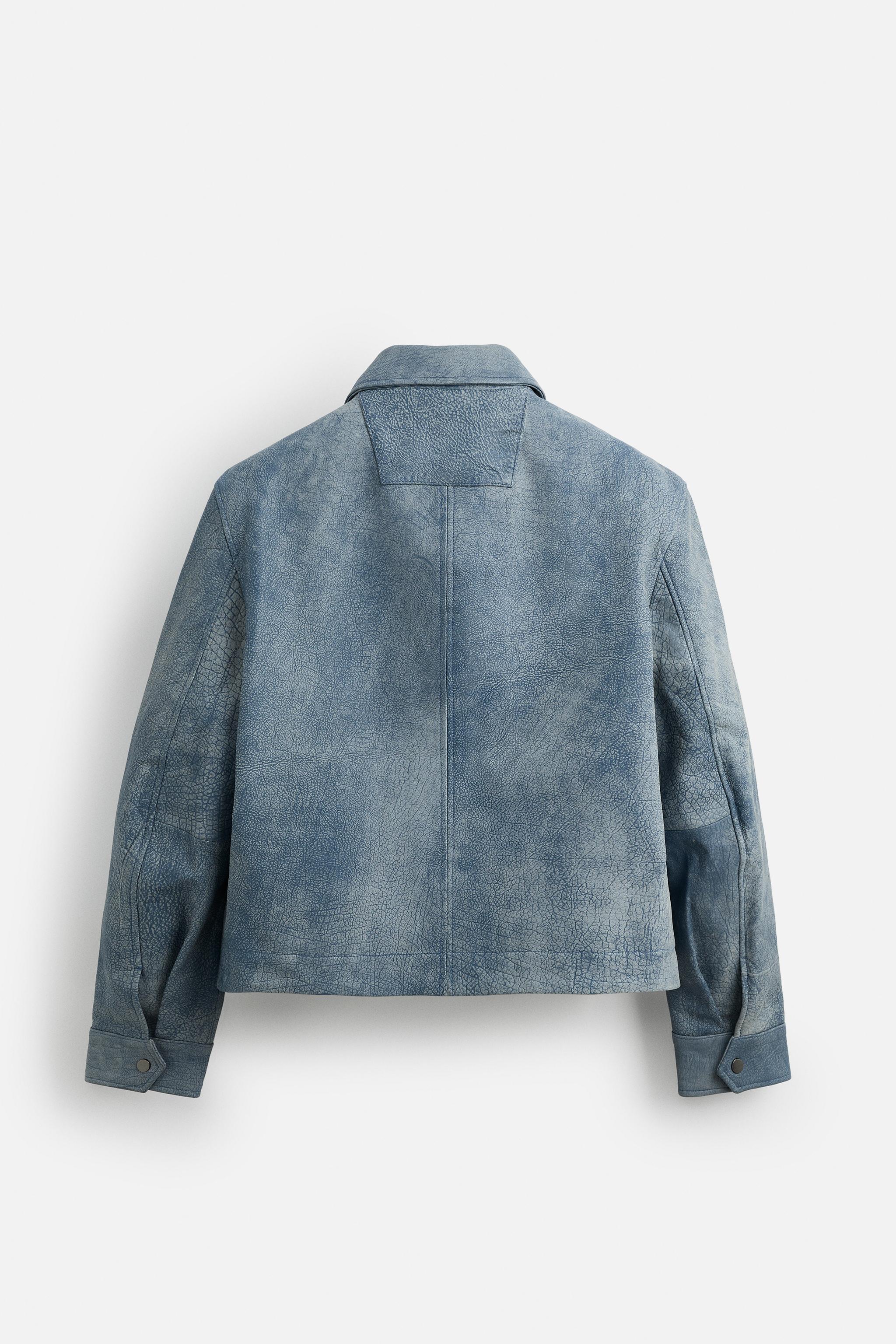 WASHED LEATHER JACKET Product Image