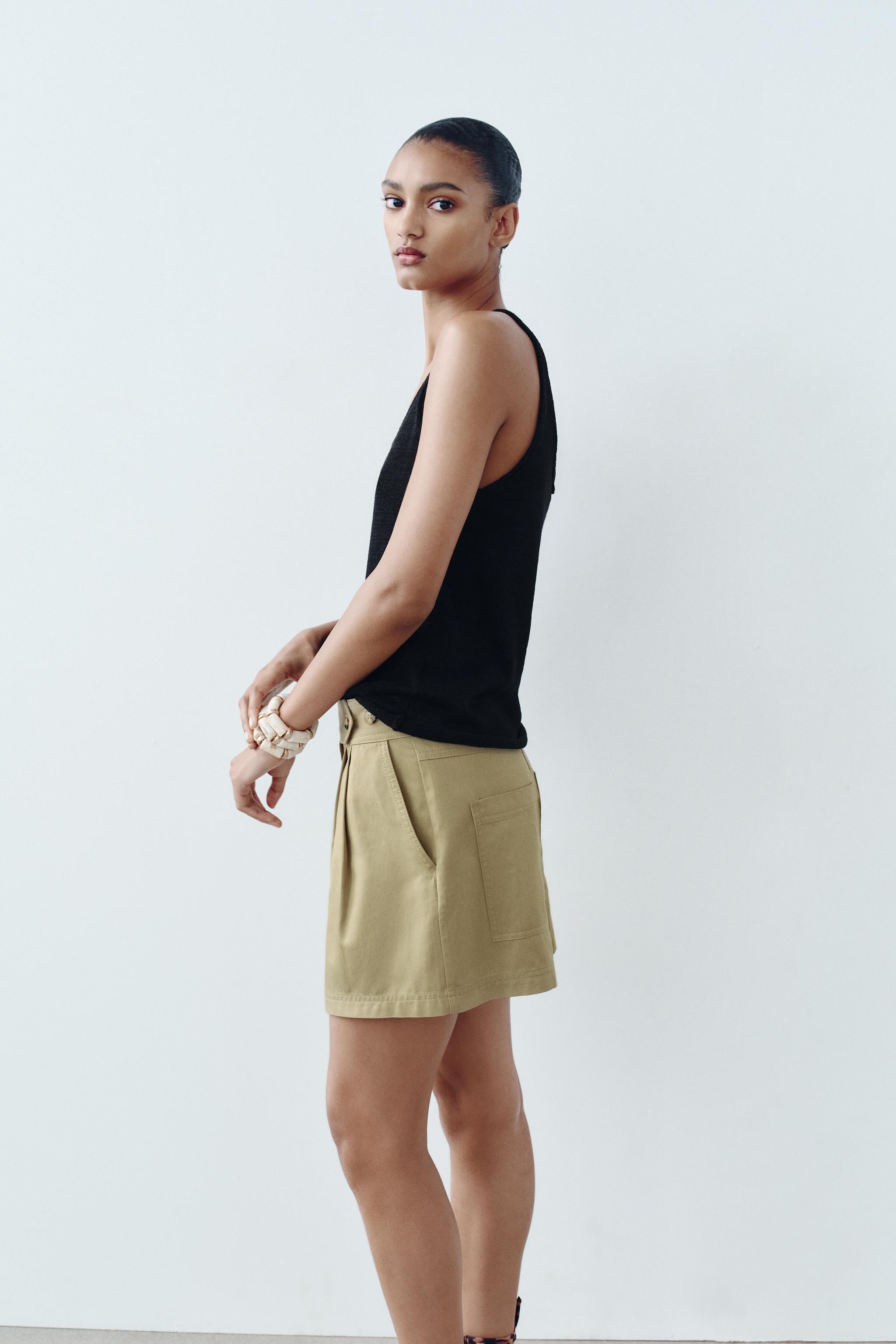 BASIC KNIT LINEN BLEND TANK TOP Product Image