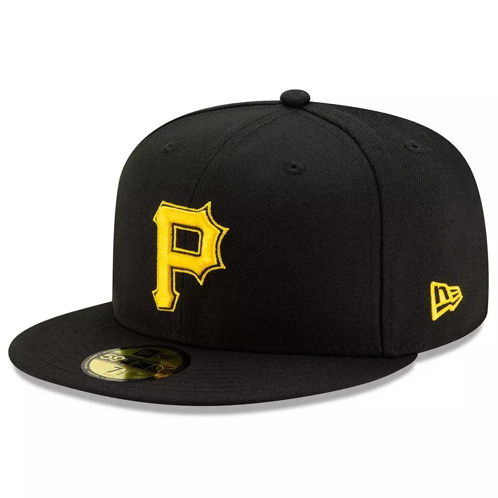 Men's New Era Black Pittsburgh Pirates Alternate 2 Authentic Collection On-Field 59FIFTY Fitted Hat,  Product Image