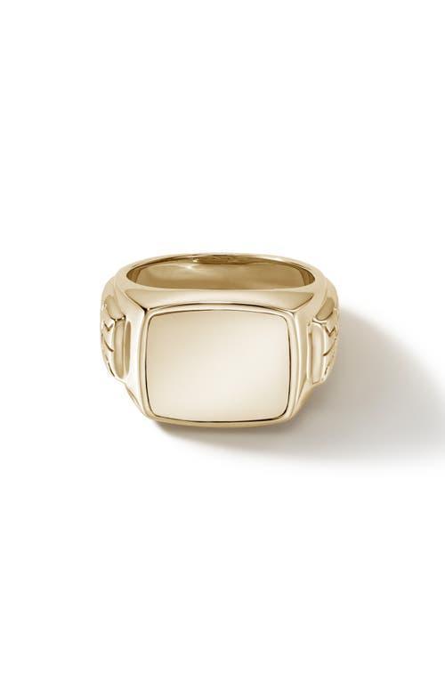 Mens 14K Gold Signet Ring Product Image