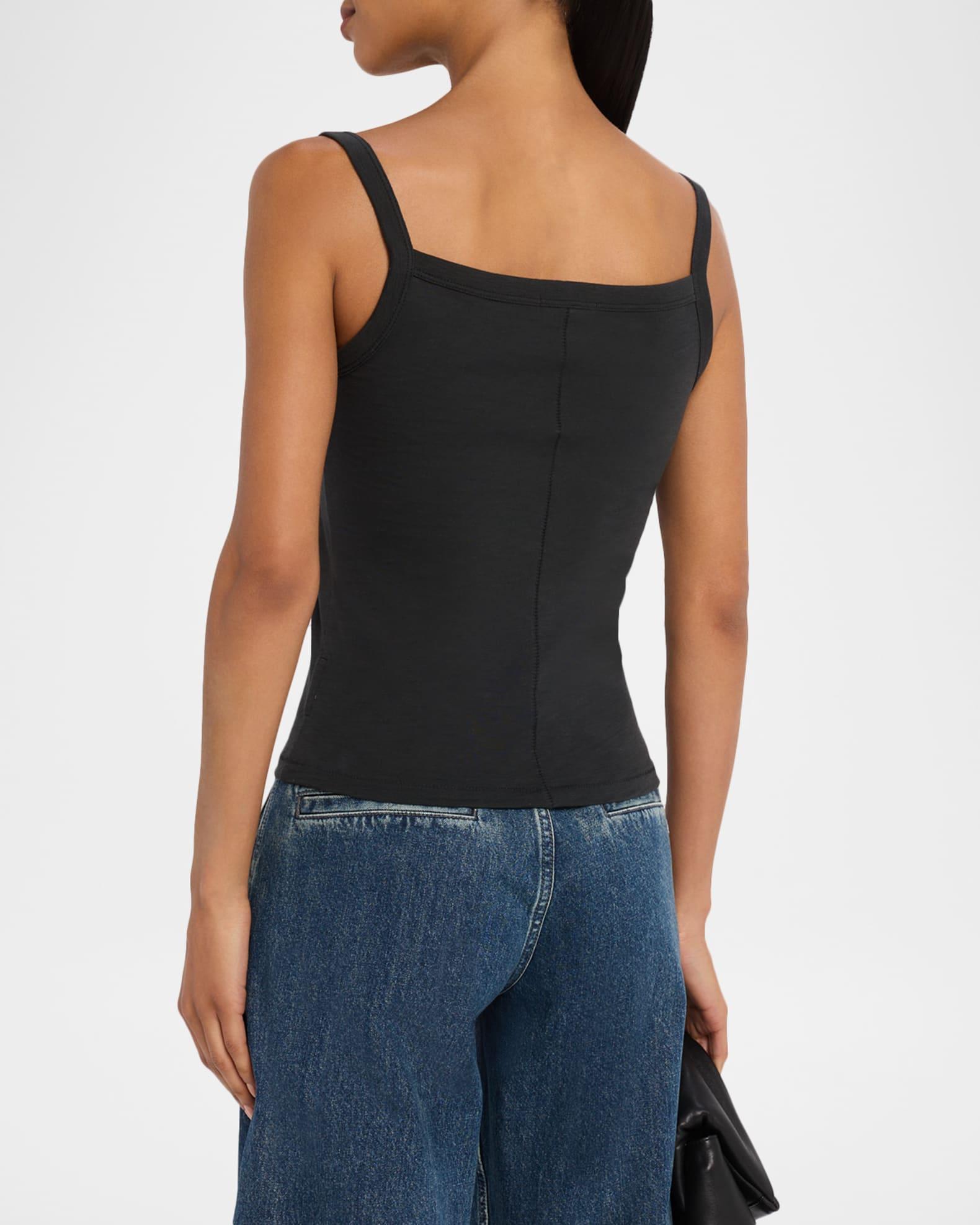 The Slub Square-Neck Tank Top  Product Image