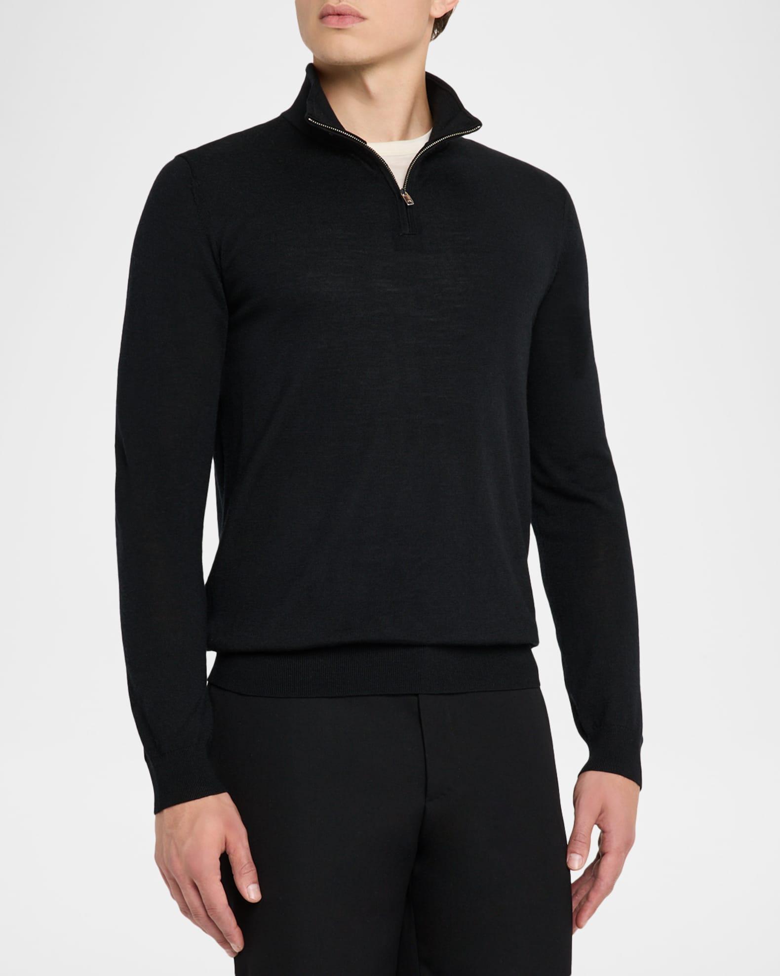 Men's Merino Wool Half-Zip Sweater Product Image
