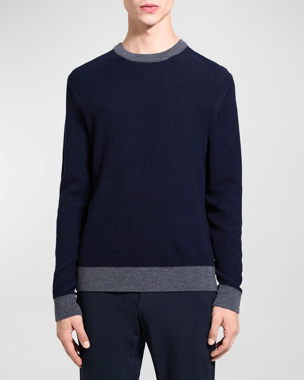 Theory Maden Contrast Trim Crewneck Sweater Product Image