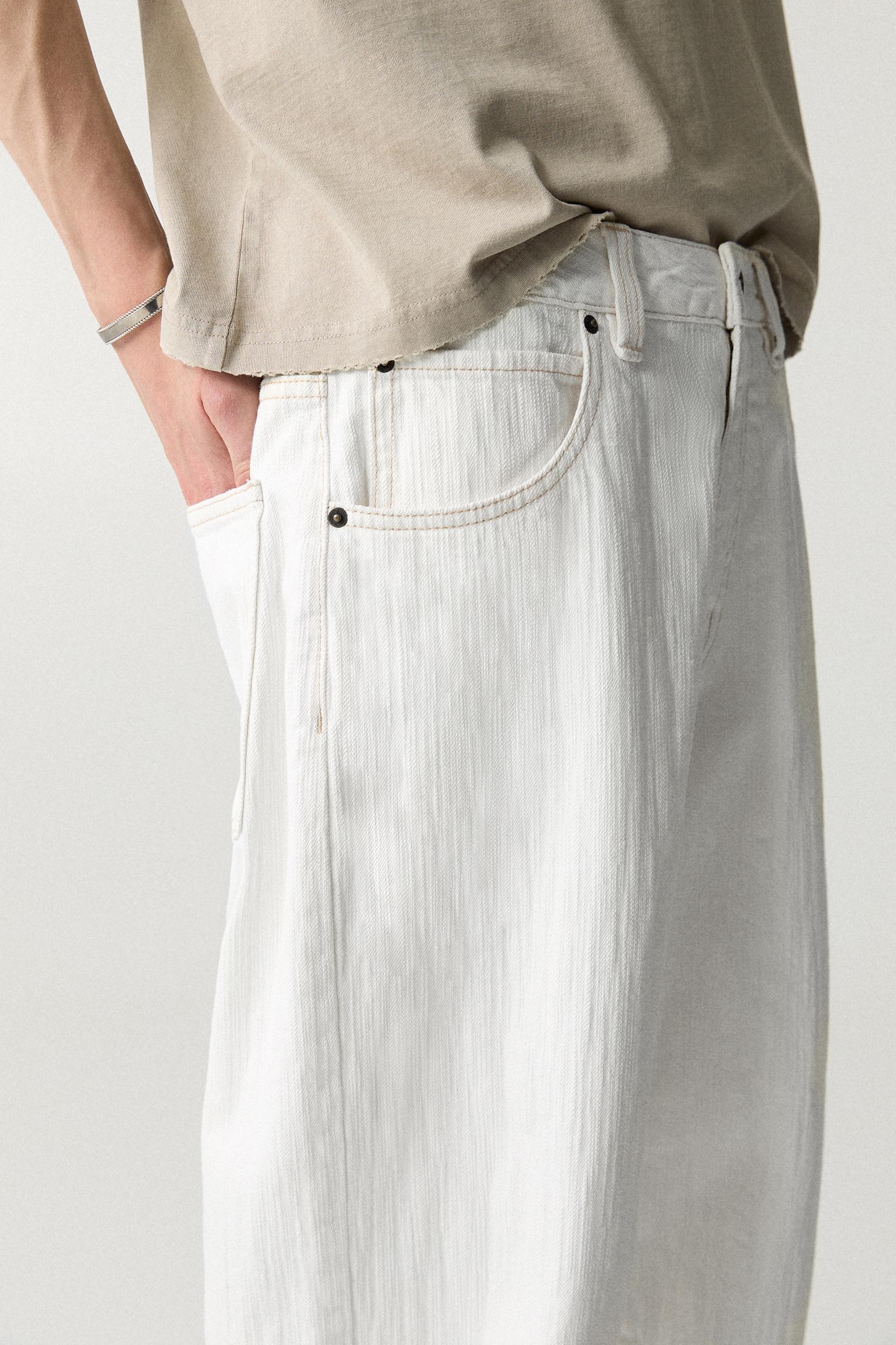White textured jeans Product Image