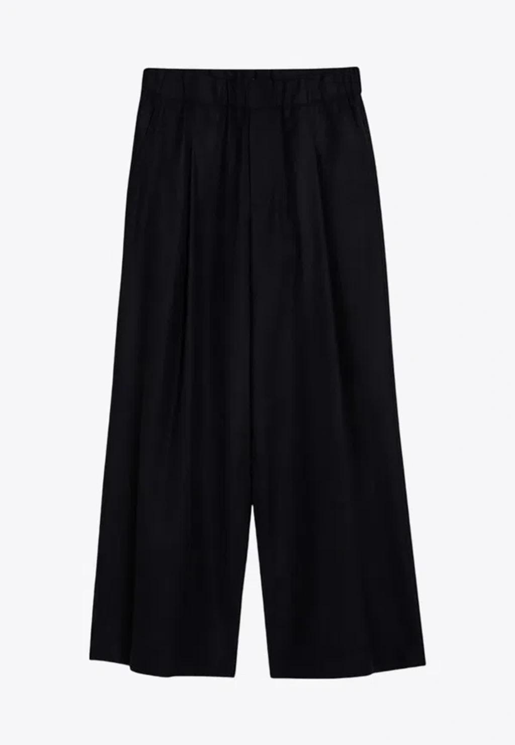 DRIES VAN NOTEN Pleat-detailing Tailored Trousers In Blue Product Image