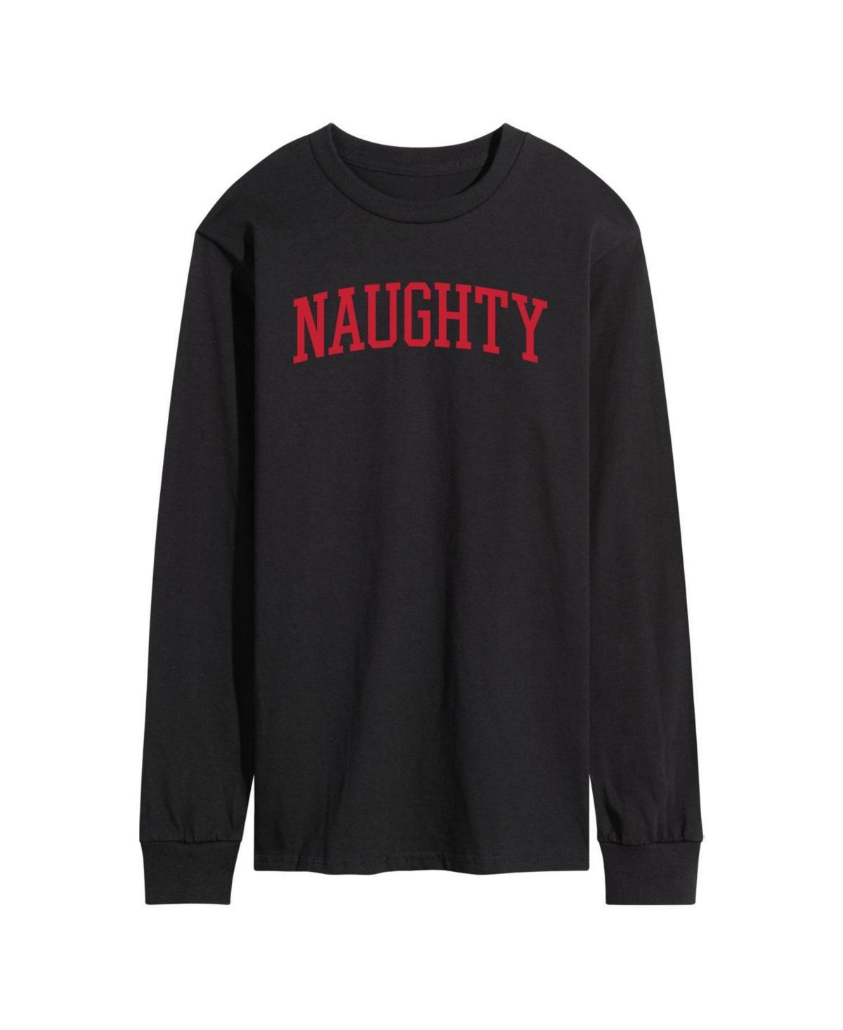 Men's Naughty Long Sleeve Tee, Size: Medium, Black Product Image