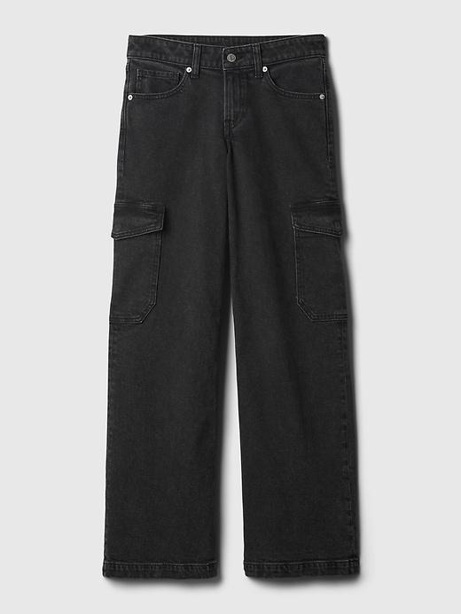 Low Rise Stride Wide-Leg Cargo Jeans Product Image