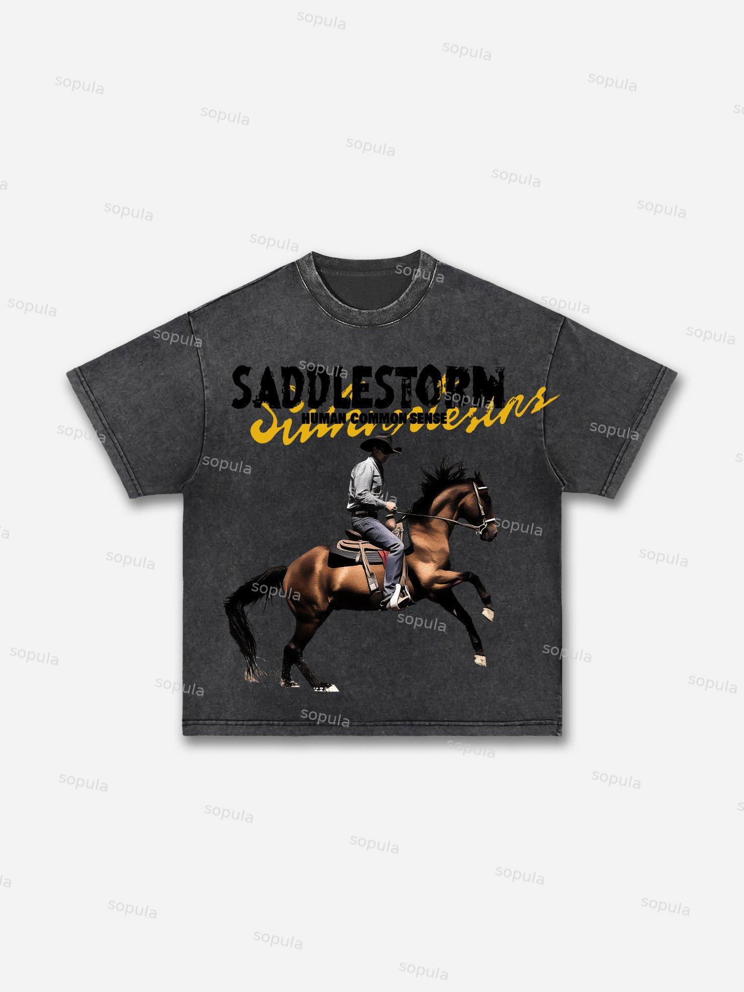 God Heals The Broken Vintage Graphic Acid Wash T-shirt Product Image