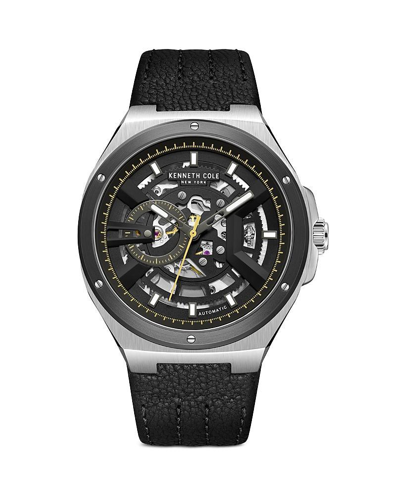 Kenneth Cole New York Mens Automatic Gunmetal Stainless Steel Watch 43.5mm Product Image