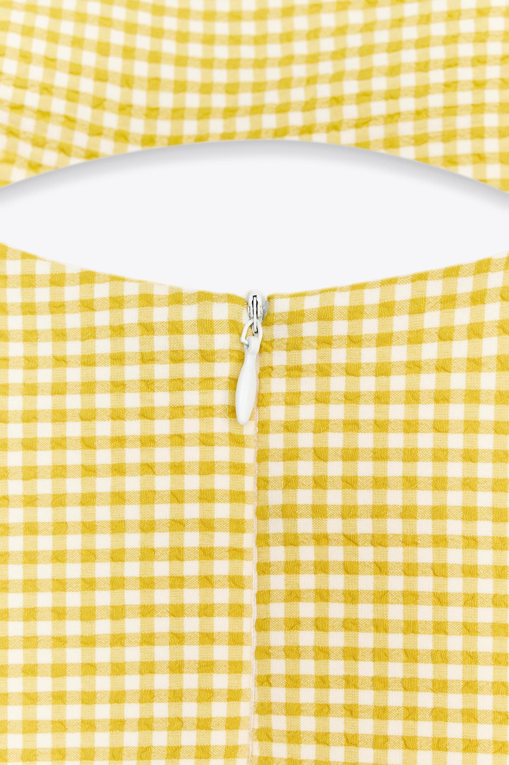 GINGHAM BOW DRESS Product Image