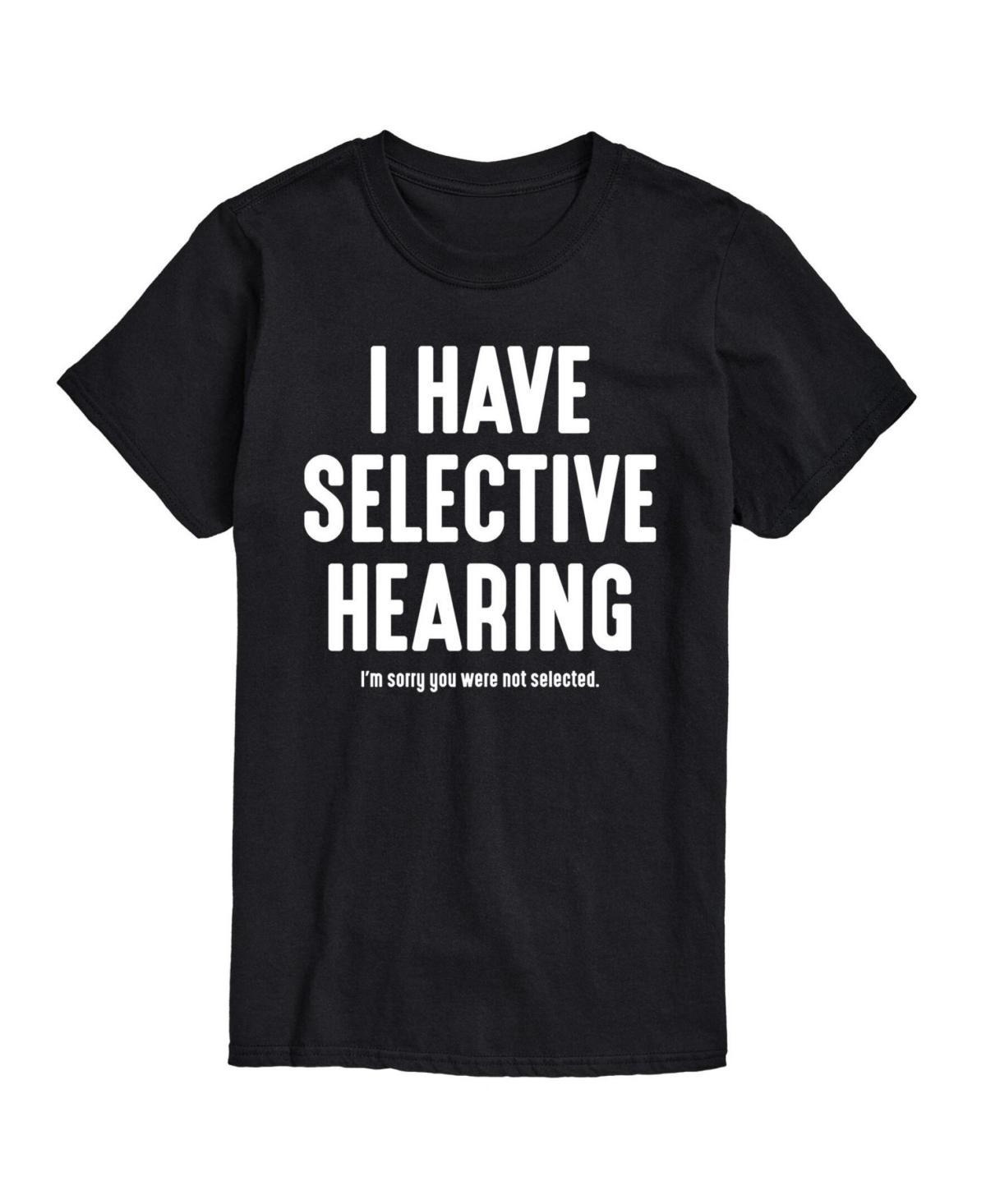 Big & Tall Selective Hearing Graphic Tee, Mens Product Image