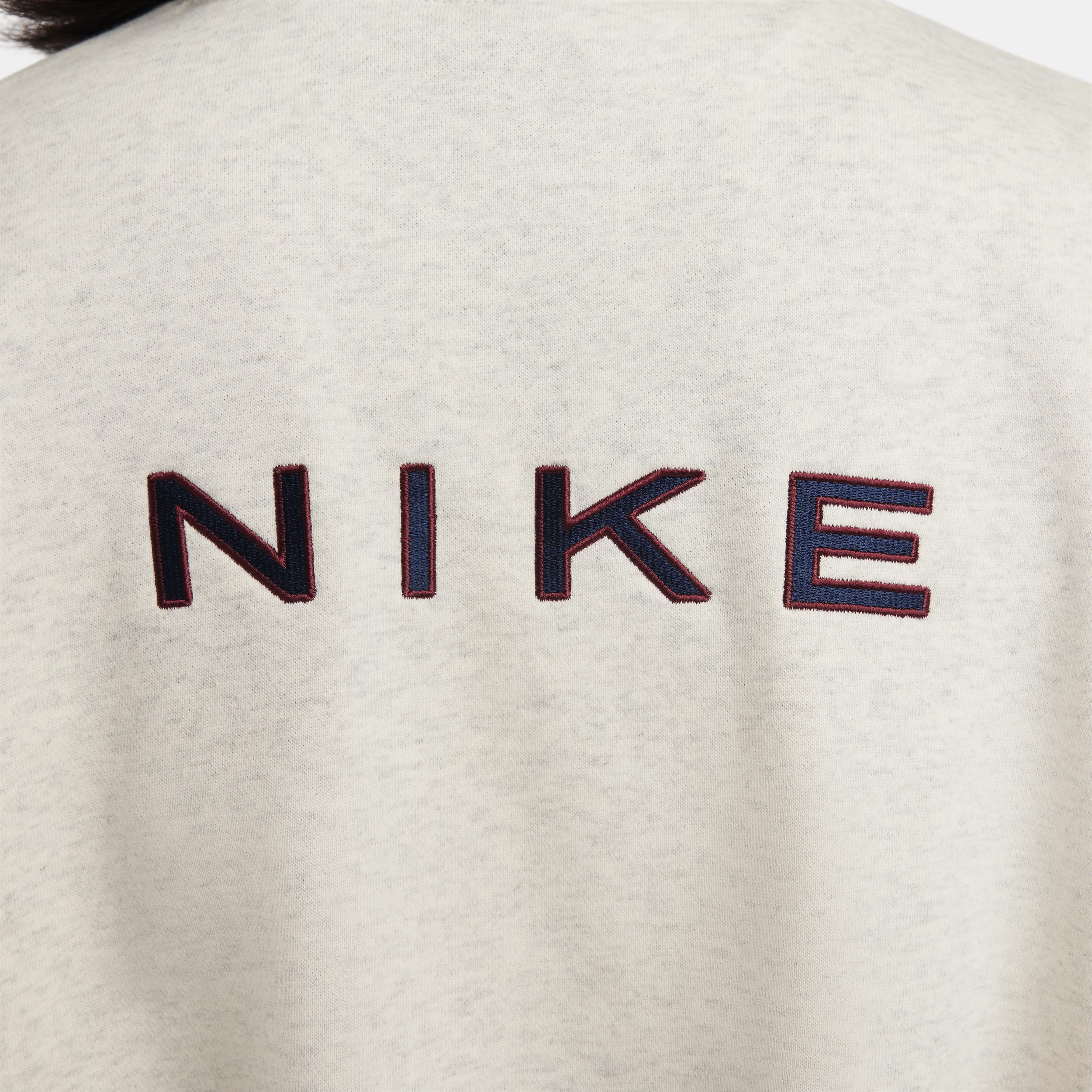 Nike Sportswear Women's Oversized 1/2-Zip Crop Fleece Sweatshirt Product Image