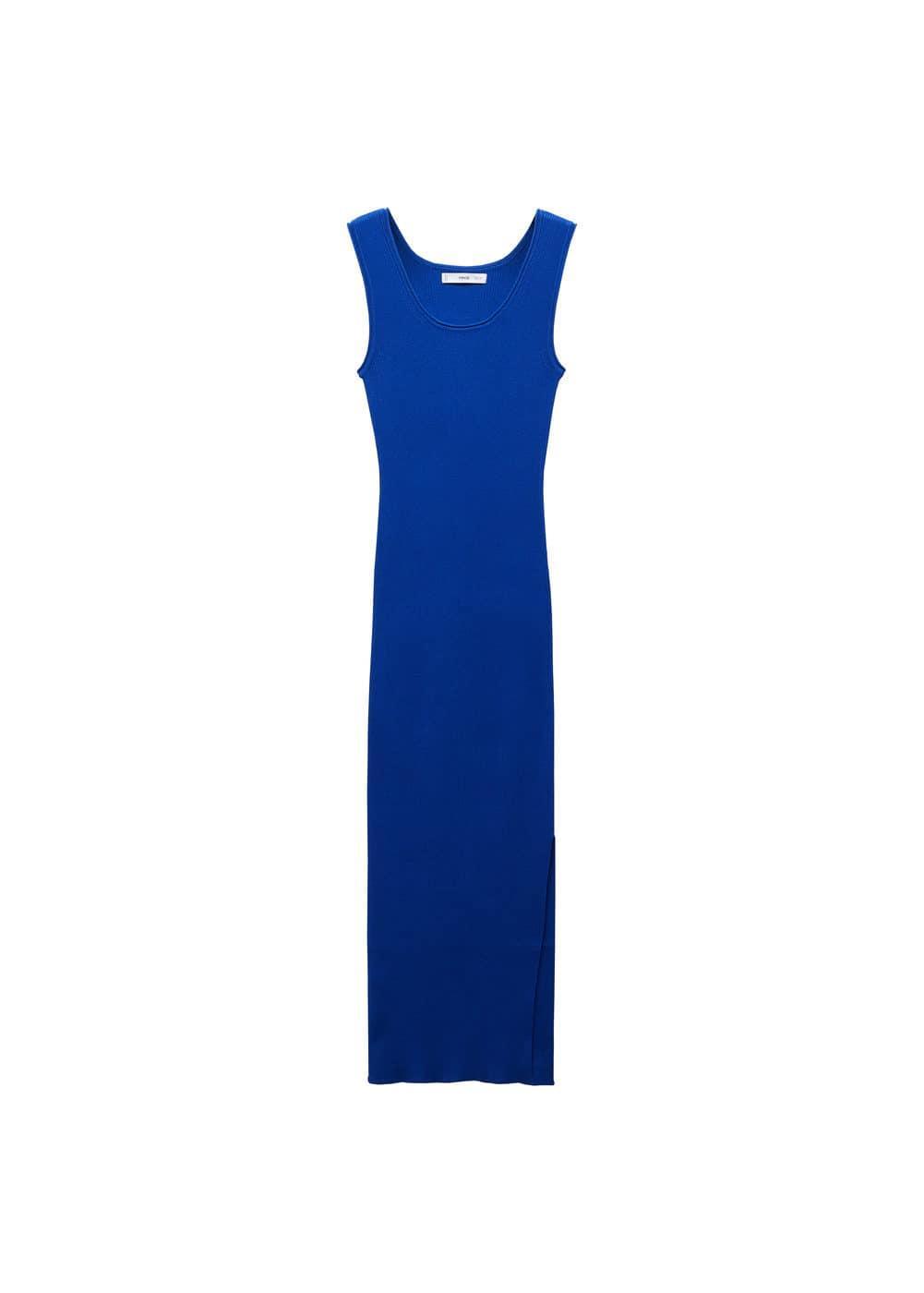 Mango Womens Ribbed Long Dress Product Image