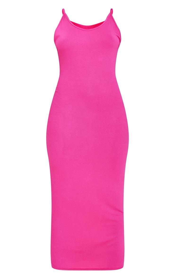 Pink Drop Arm Hole Tank Maxi Dress Product Image