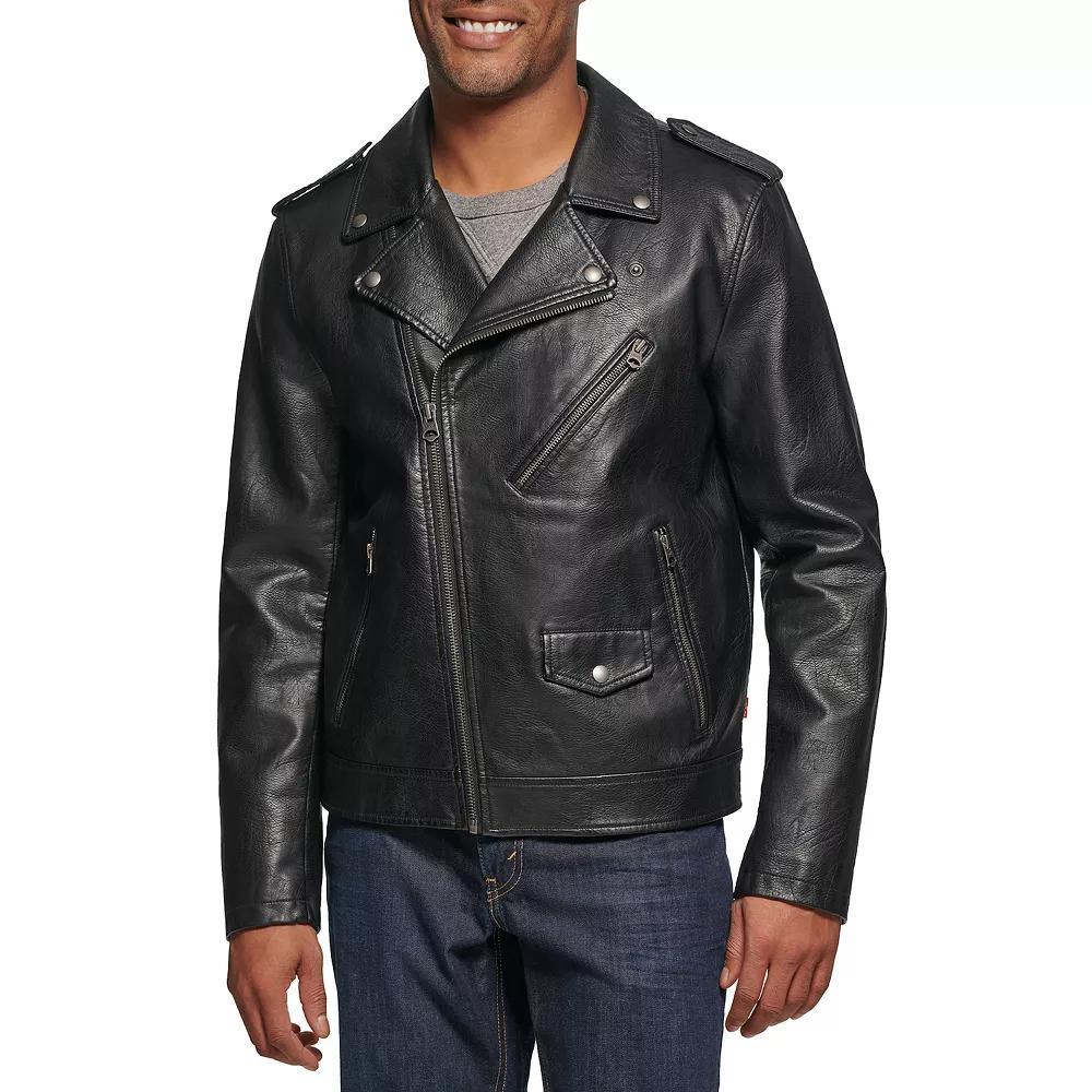 Men's Levi's® Faux Leather Moto Jacket,  Product Image